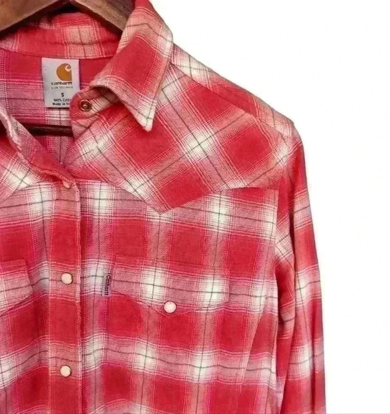 Carhartt plaid flannel - Picture 3 of 6